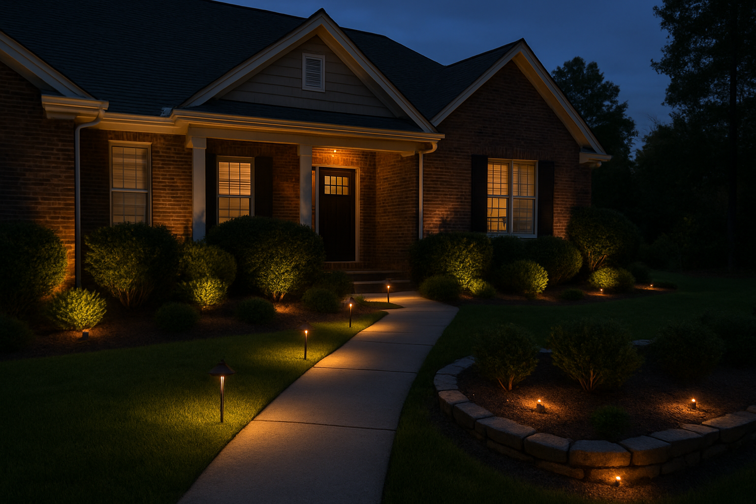 How Landscape and Pathway Lighting Improves Safety Around Eastern NC Properties
