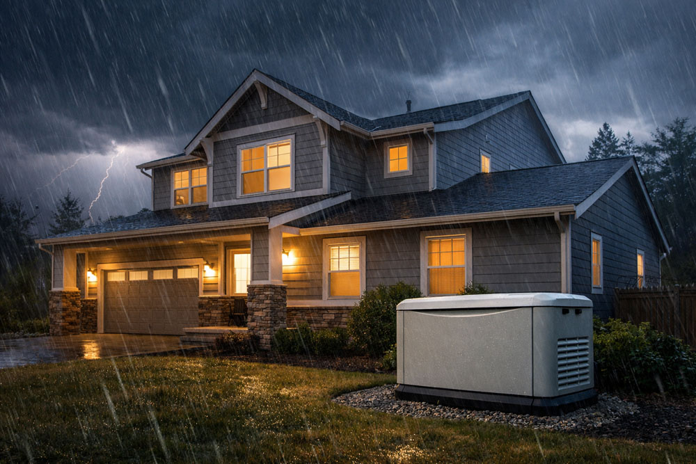 How Whole Home Generators Protect NC Homes During Storm Season